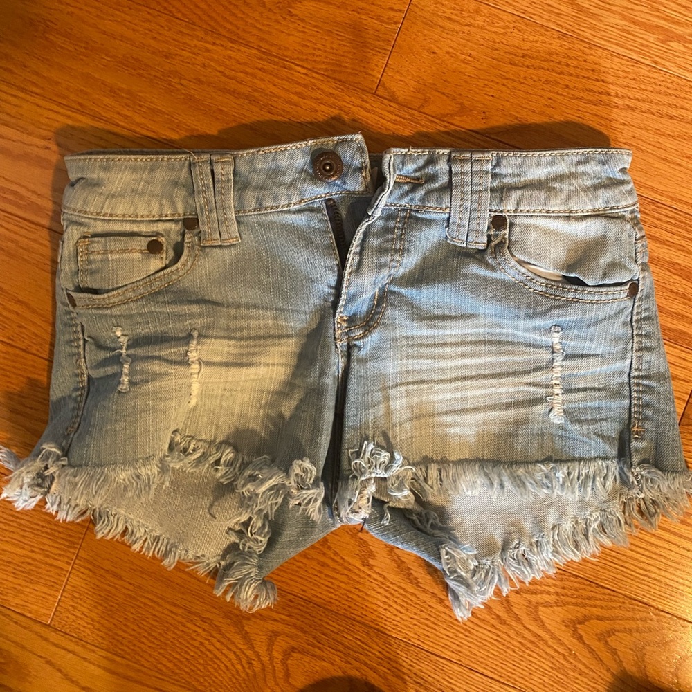 Blue Asphalt Denim Shorts